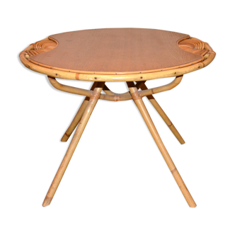 Table en rotin, 1950