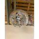 Contemporary Murano Style Clear With Murrise Multicolors Pendant