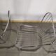Lot de 4 chaise design en métal chromé années 70