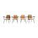 4 fauteuils 1950