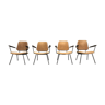4 fauteuils des années 1950