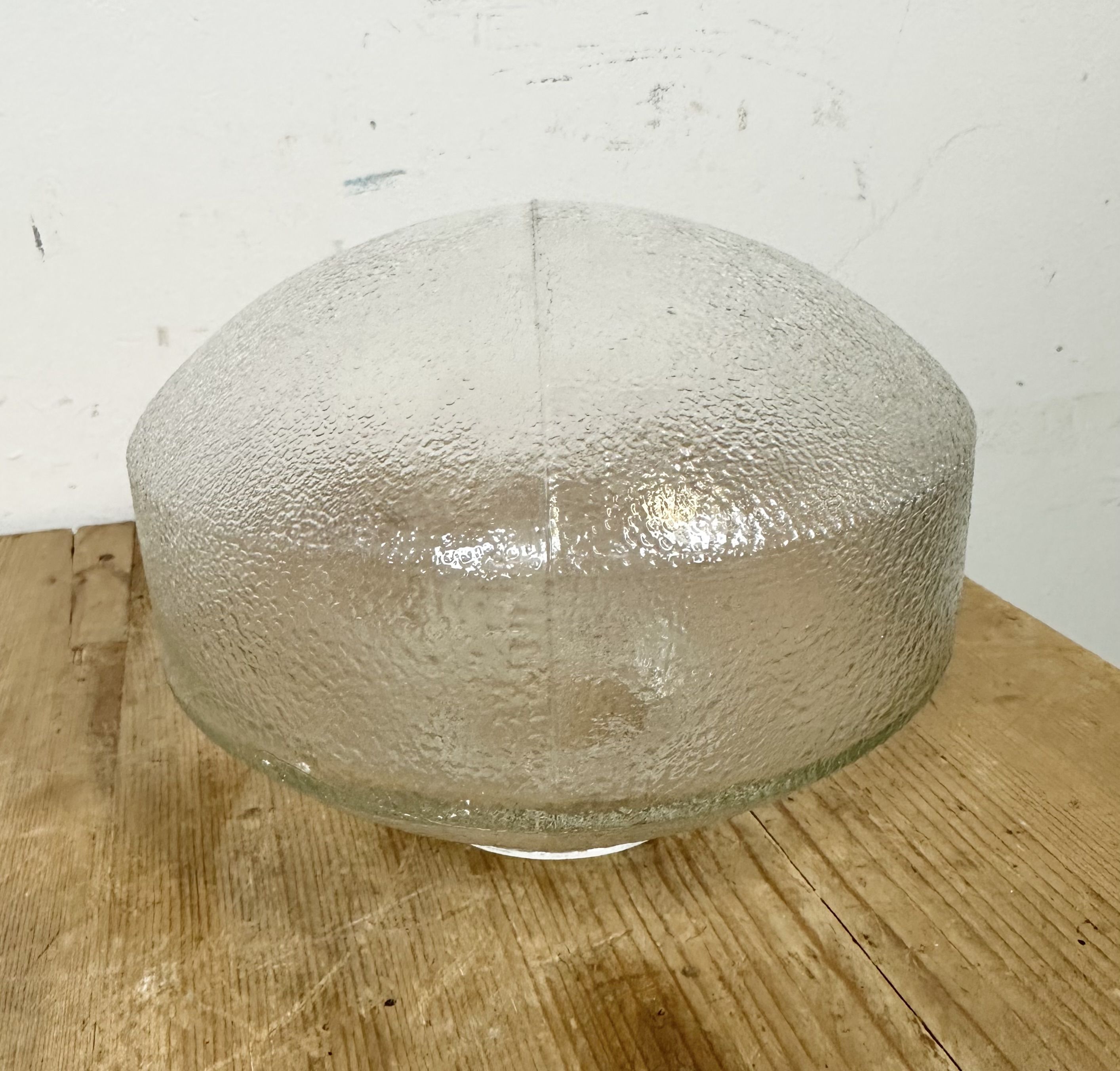 Vintage white porcelain pendant light, 1970s