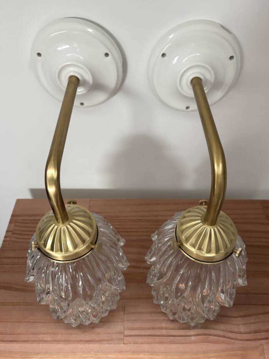 Pair of vintage wall sconces