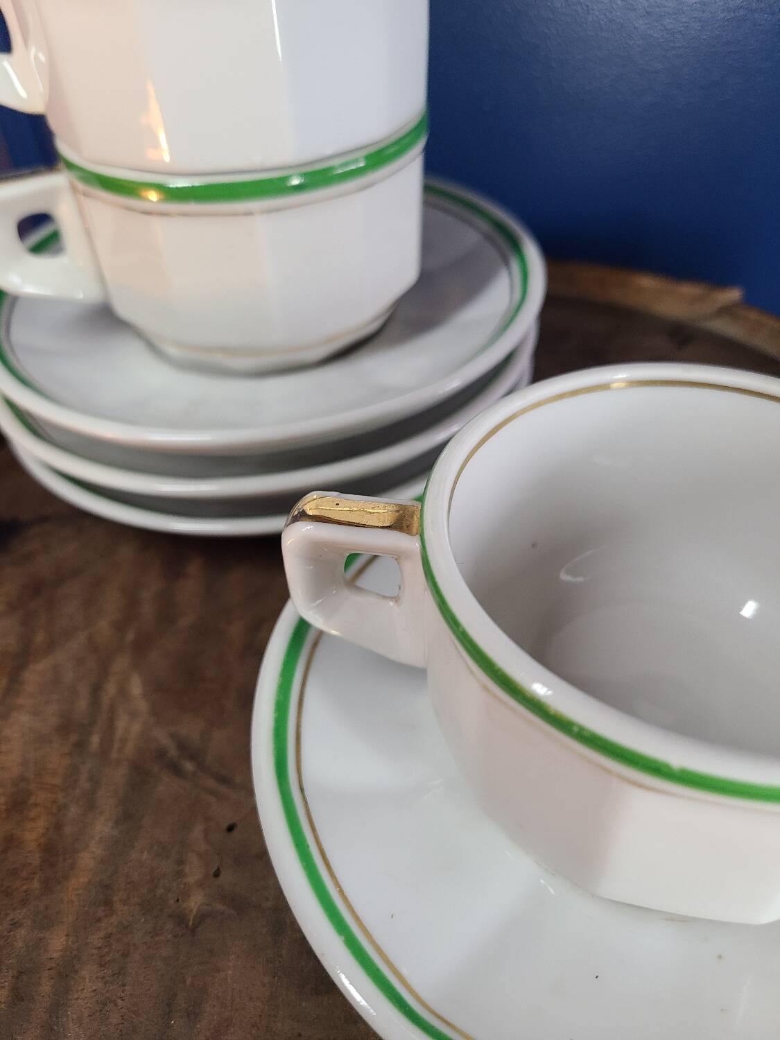 Vintage 70s Arbona Tours cups and saucers (set of 4)