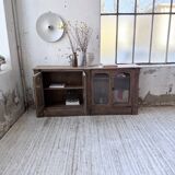 Enfilade display cabinet, solid oak, 1920.