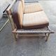 Rattan and bamboo terrace bench