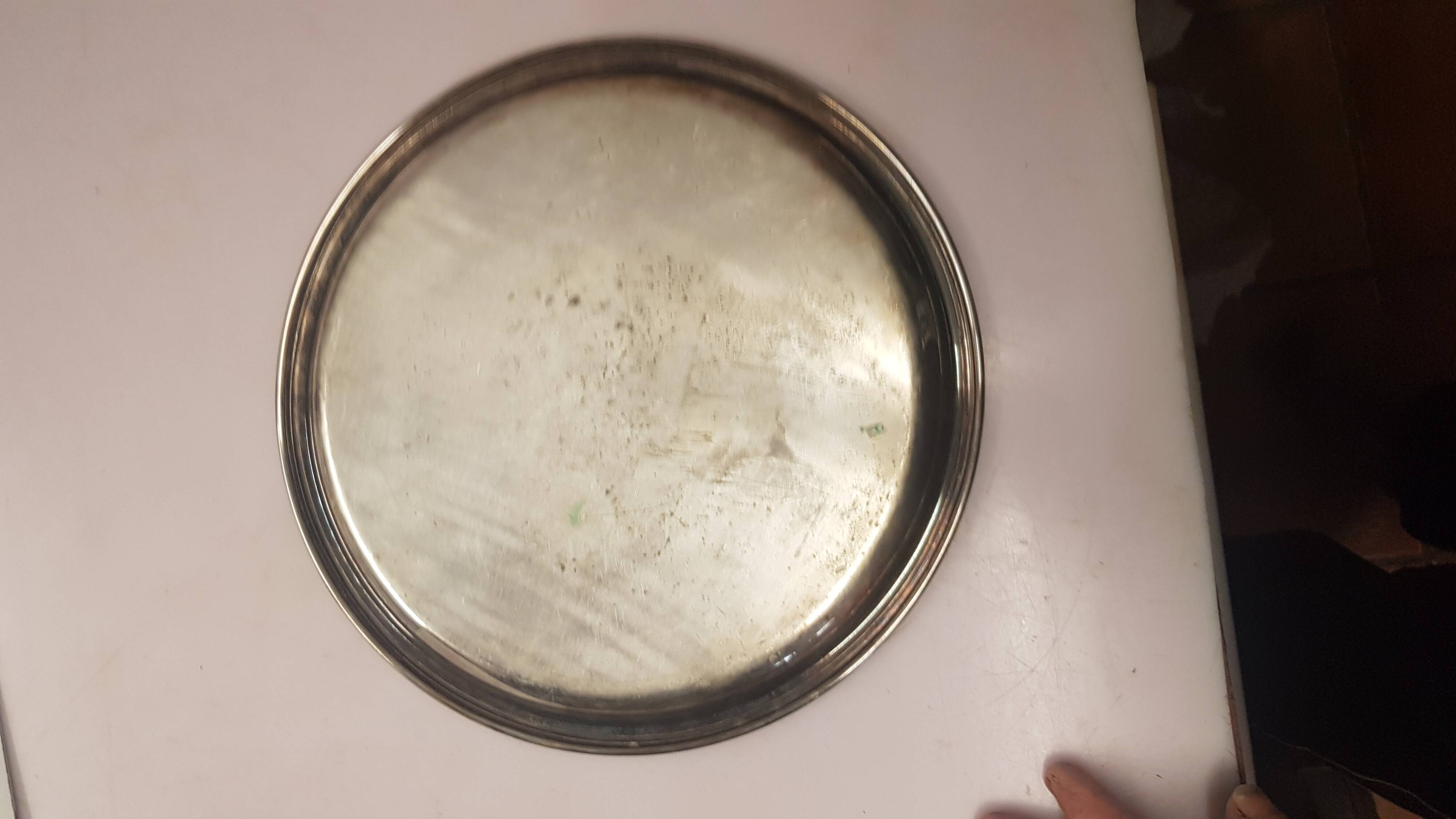 Mid-20th century silver metal tray