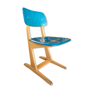 Chaise enfant Casala vintage bleu/vert