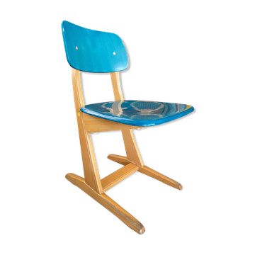 Vintage blue/green Casala children's chair