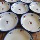 Digoin vintage calotte plates, Mary-Lou