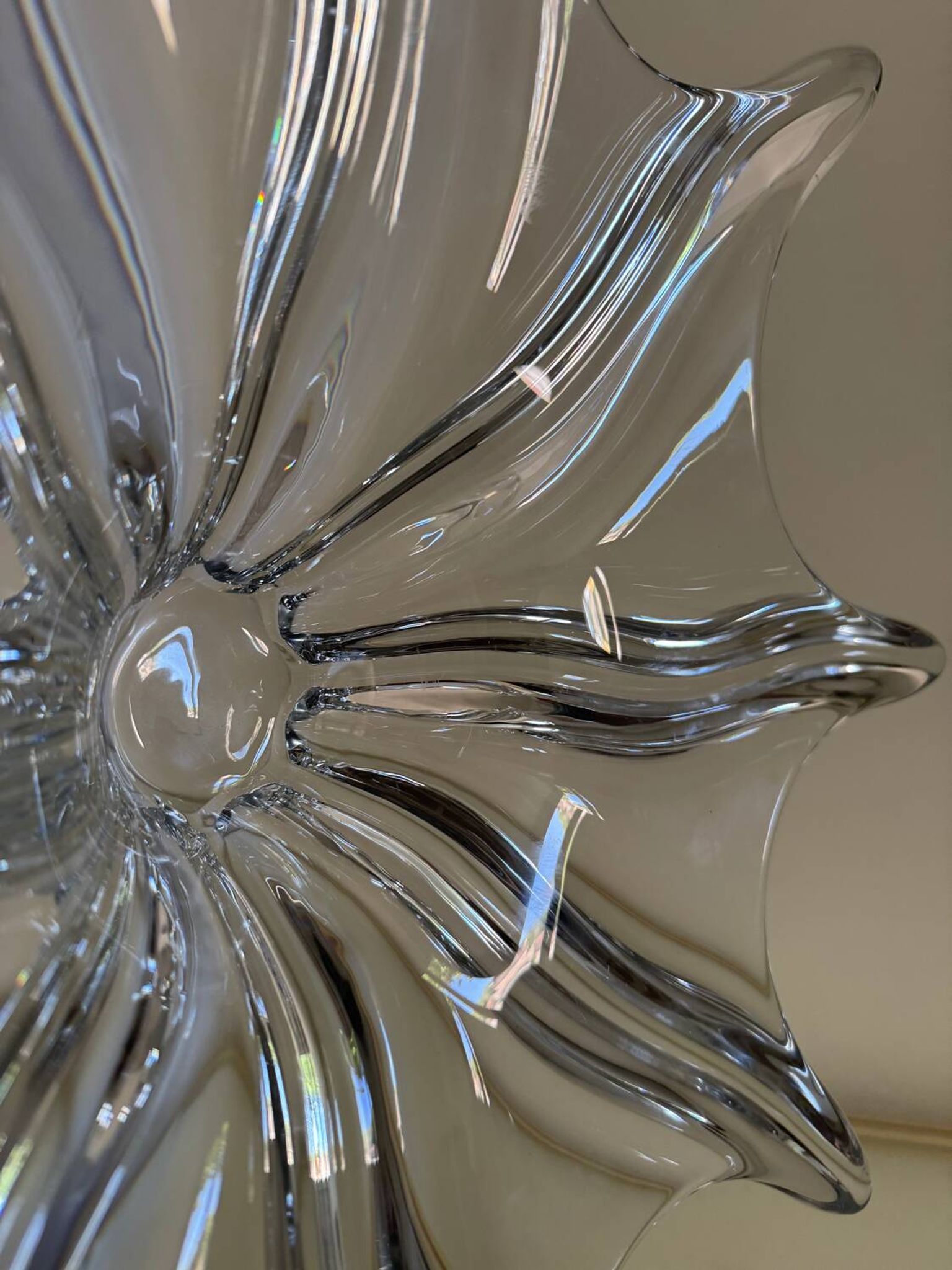 Coupe étoile en cristal de Vannes, années 60