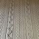 Old hand-knitted wool bed cover