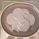 Wall plate in porcelain by Natale Sapone for Rosenthal, 1972