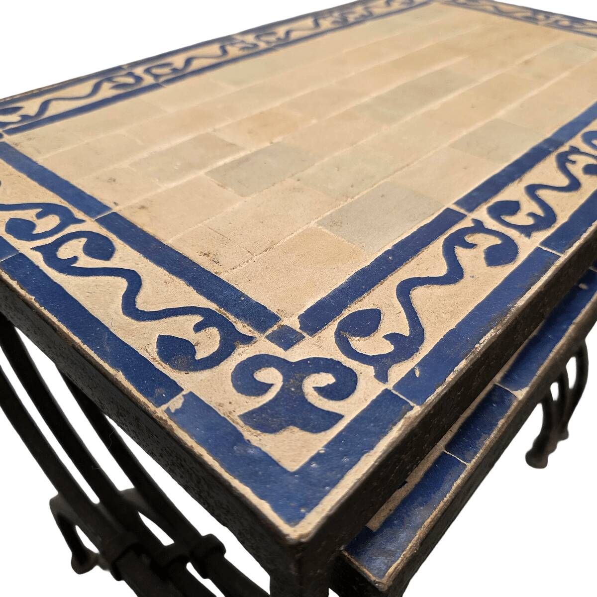Moroccan Mimiset Of Cast Iron And Ceramic, 1960/70s