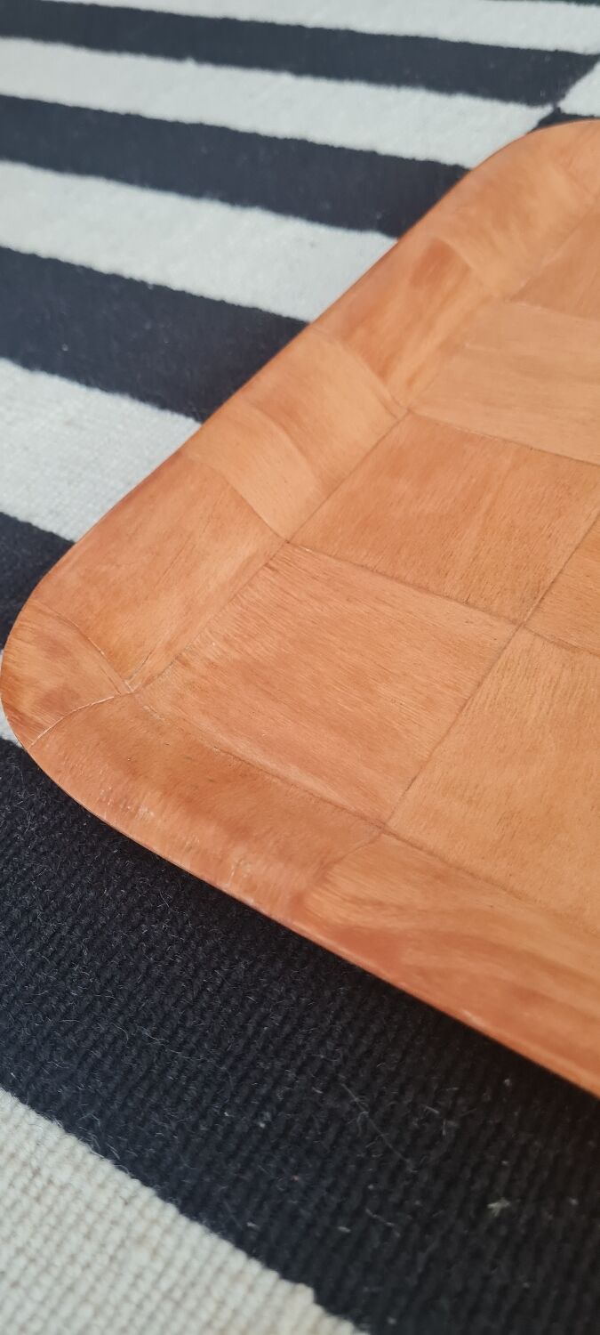 Plateau en bois vintage