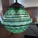 Art Deco pendant light with a blown glass globe, 1930s.