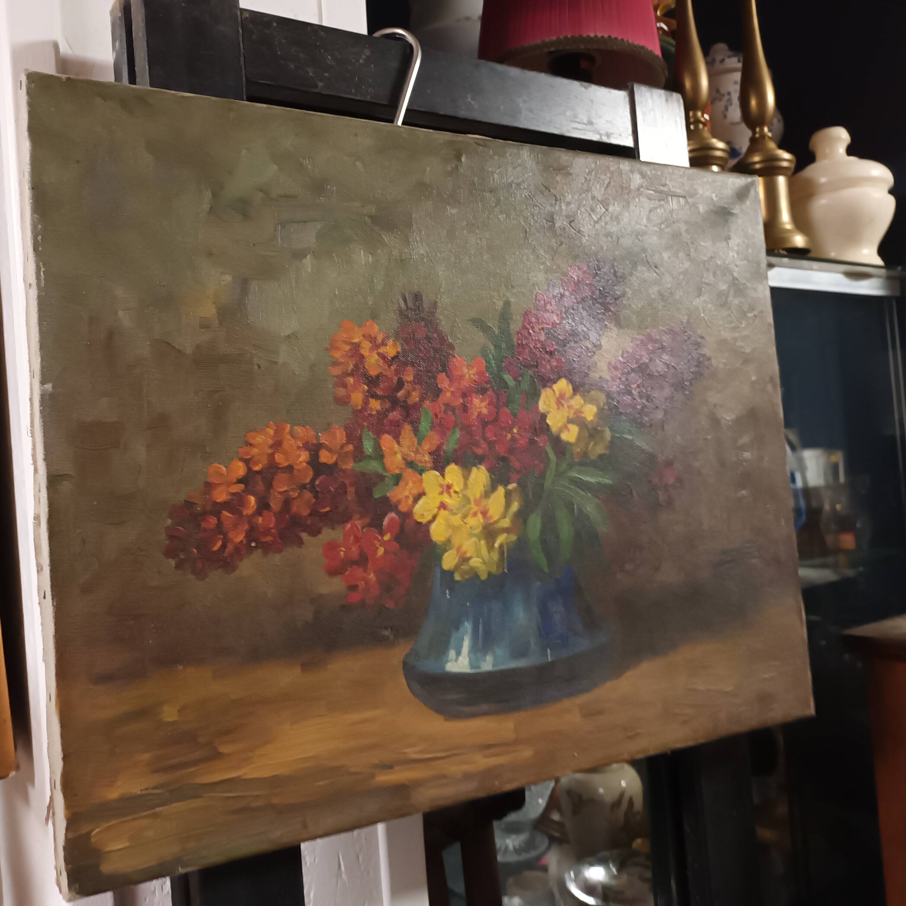 painting still life bouquet