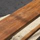 Solid oak farmhouse bench 140cm for rustic farmhouse table 1950