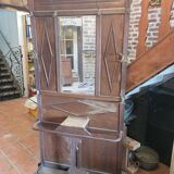 Old oak coat rack