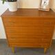 Vintage oak chest of drawers from the 1960s