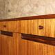 Teak and zebrano sideboard