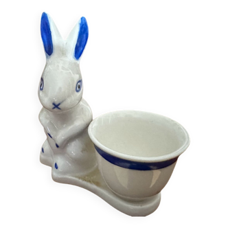 Porcelain rabbit egg cup
