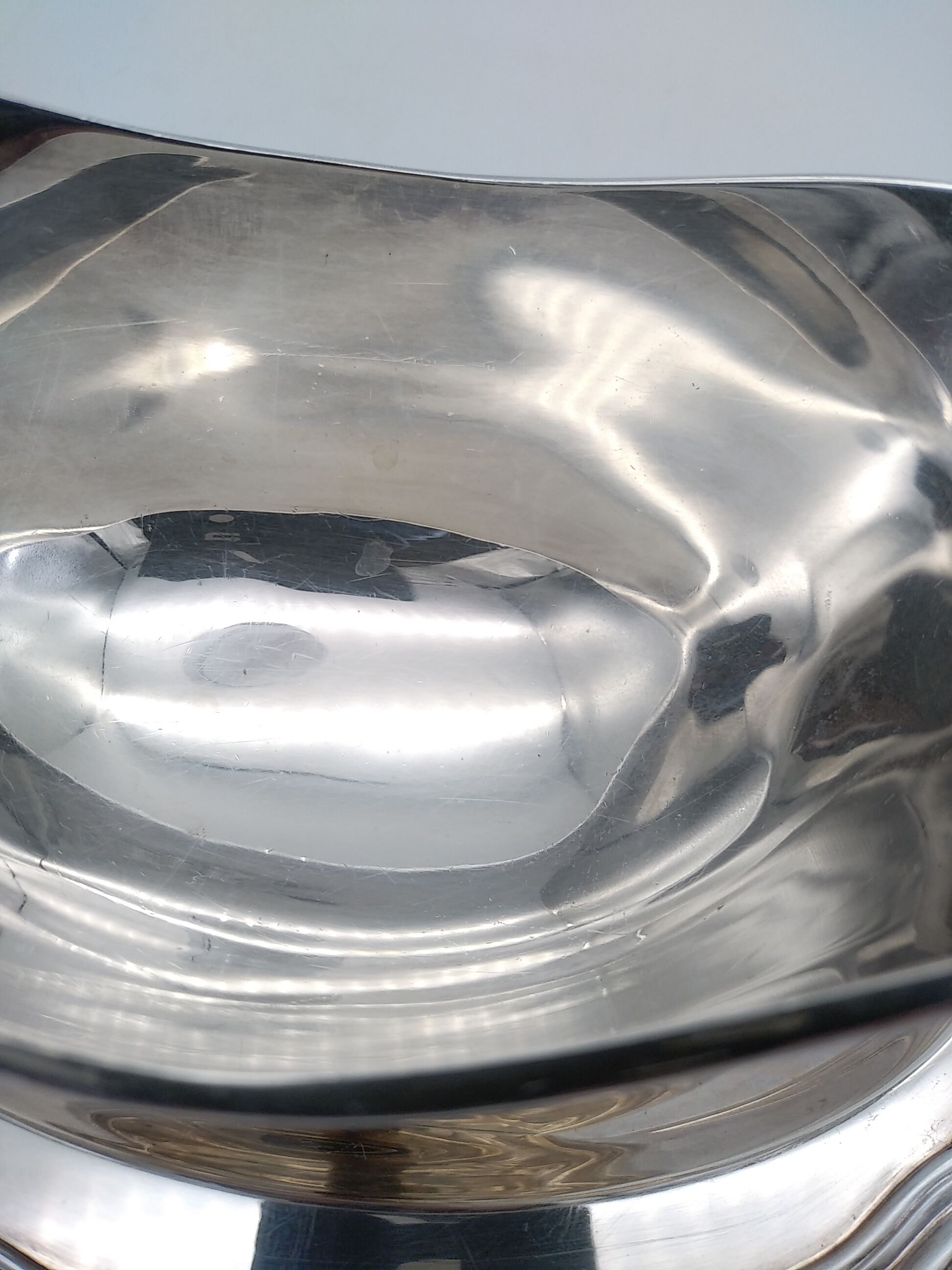 Christofle sauce maker in silver metal. Gallia Collection