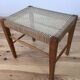 60s modernist stool, canning and wood