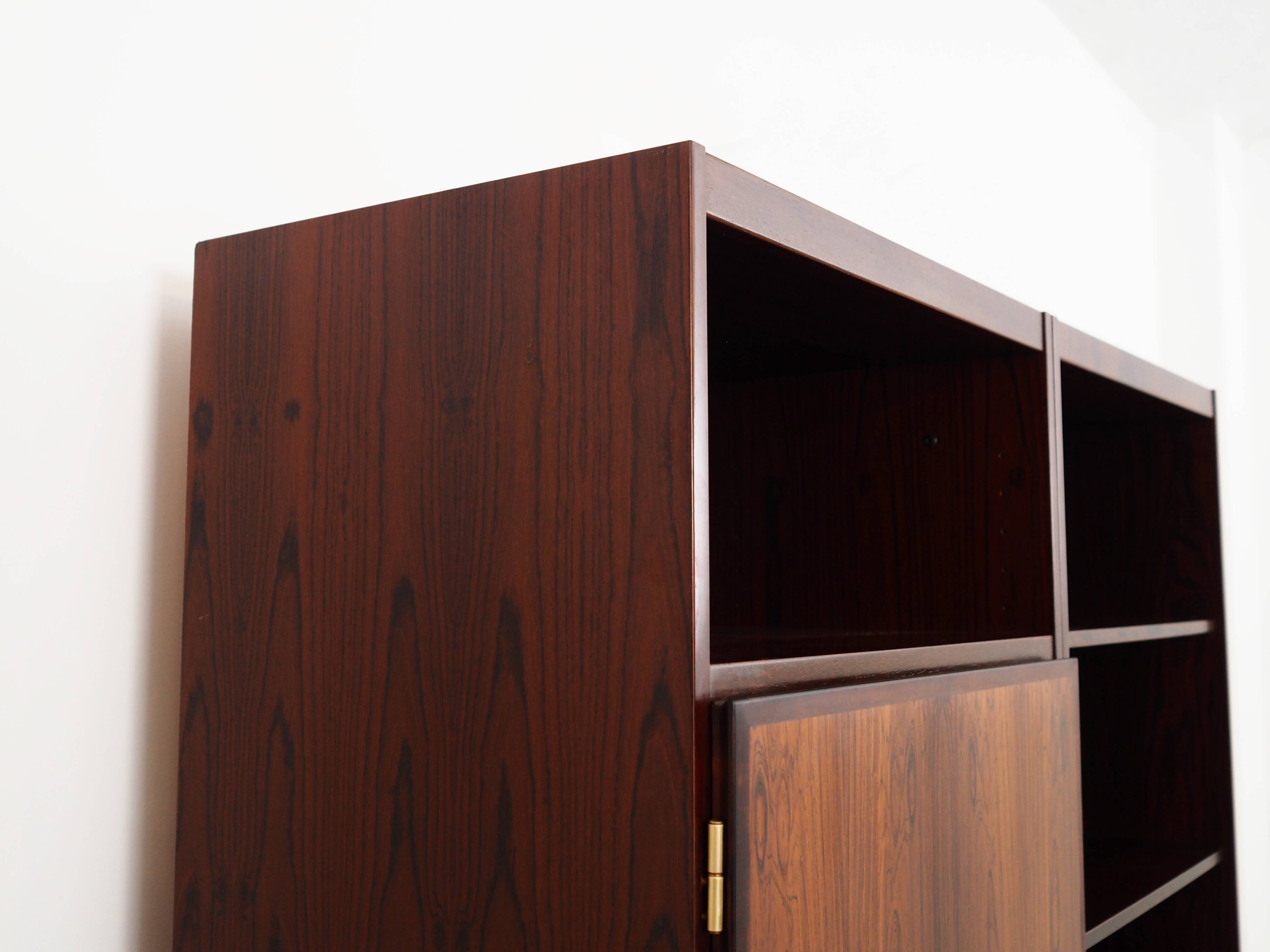 Ensemble de bibliothèques en palissandre, design danois, années 1970, éditeur : Omann Jun