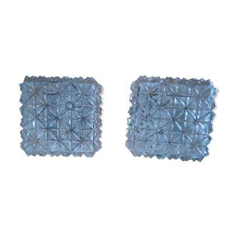 Pair of glass appliques
