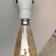 Angled wall lamp Art Deco porcelain