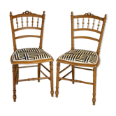 Paire de chaises volantes Louis XVI