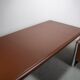 No. 3055D table desk and No. 3076 credenza extension from the Pfister Executive Office Collection for KnollStudio, circa 1988