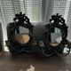 Rare pair of mirror sconces with putti. Napoleon III / Art Nouveau ~
