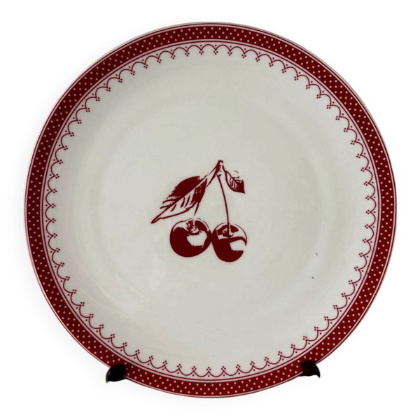 Assiette plate Royal Boch cerises