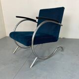 Fauteuil Bauhaus Art Déco en Acier Tubulaire par Jan Schröfer pour Ahrend De Cirkel, 1920s