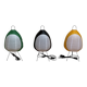 Trio de lampes en papier et métal