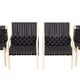 Ensemble de 4 chaises ''Ceinture de sécurité'' Gijs Bakker 1978 Hollande