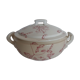 Soupière motif "Chevrefeuille"  terre de fer , Salins   , en porcelaine