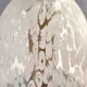 Postmodern White Murano Glass Pendant Marked La Murrina, Italy 1980s