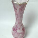 Pink glass vase