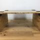 Travertine coffee table with aluminium joints, 1970s.