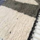 Moroccan Berber carpet Beni Ouarain ecru with colorful patterns 264x164cm