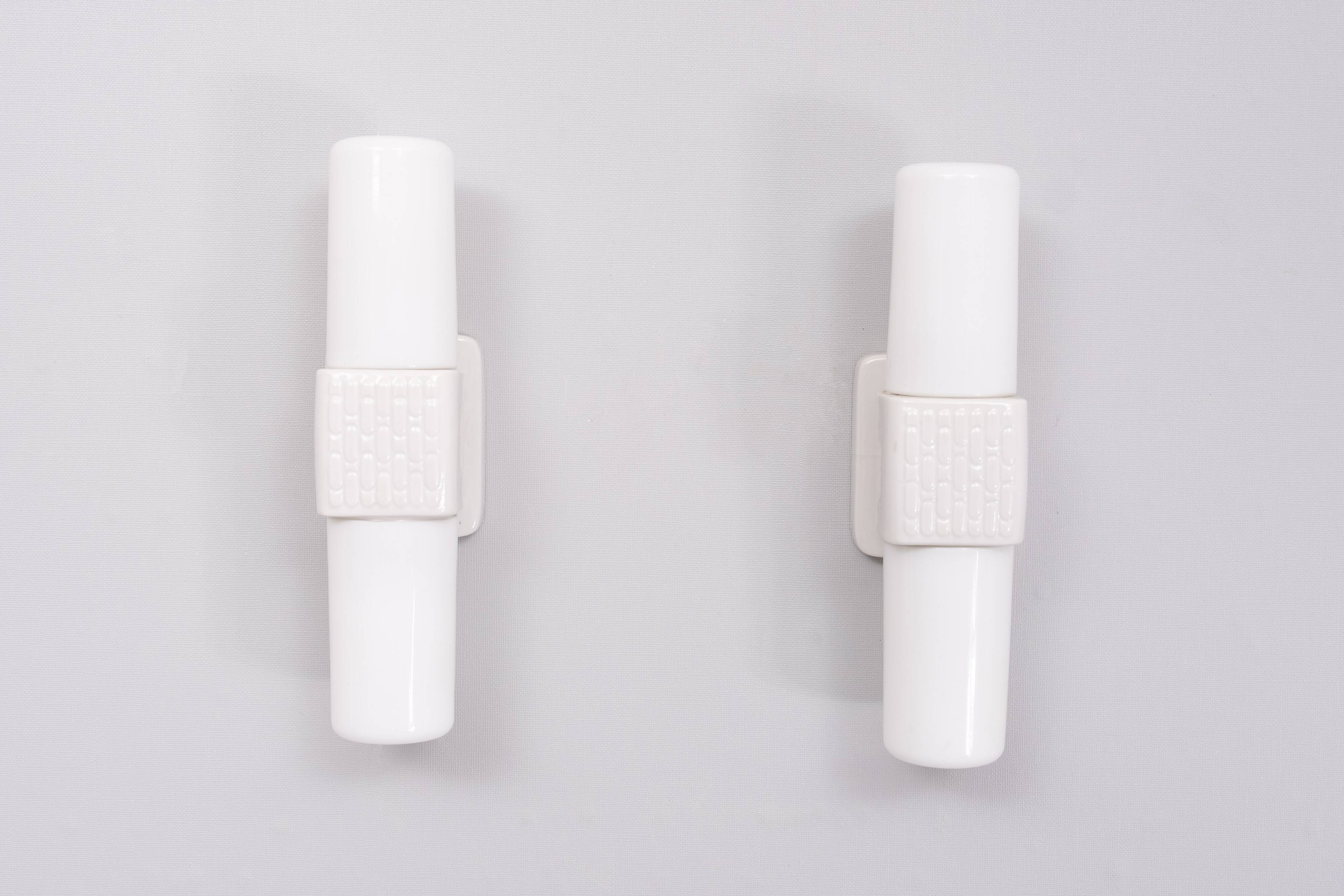 Pair wilhelm wagenfeld barhroom wall lamps 1960 germany