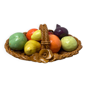 Vallauris ceramic bowl and fruit