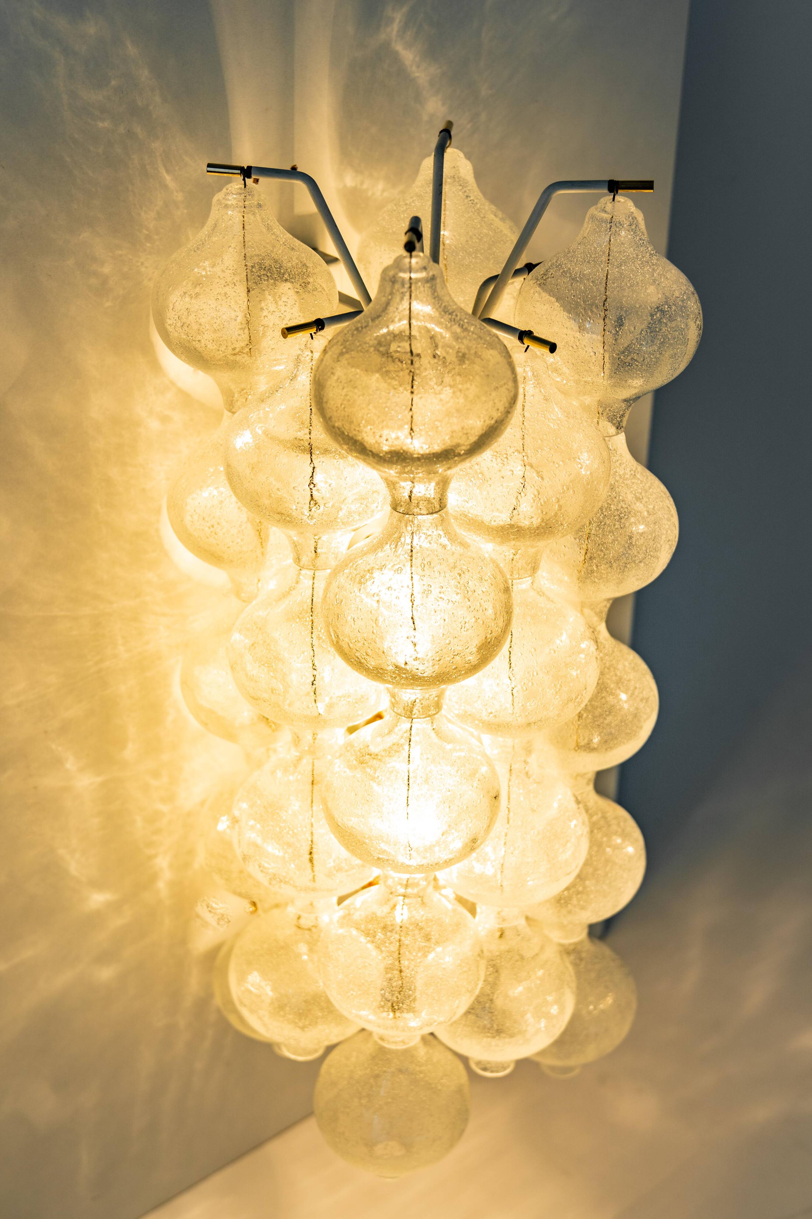 Extra large wall lamp Kalmar 'Tulip', Austria, 1970s