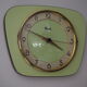 "Flash" pendule in green water formica from the 50s/60s
