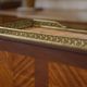 Louis XVI style cylinder desk in marquetry from the Napoleonic III period.