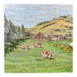 Oil painting of a mountain landscape – Didier TERME (1952)