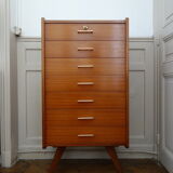 Chiffonier / semainier teak of the 1950s